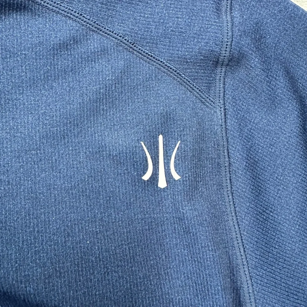 Rhone Polartec Quarter Zip Pullover Mens XL Navy Blue Thumbhole Active Top